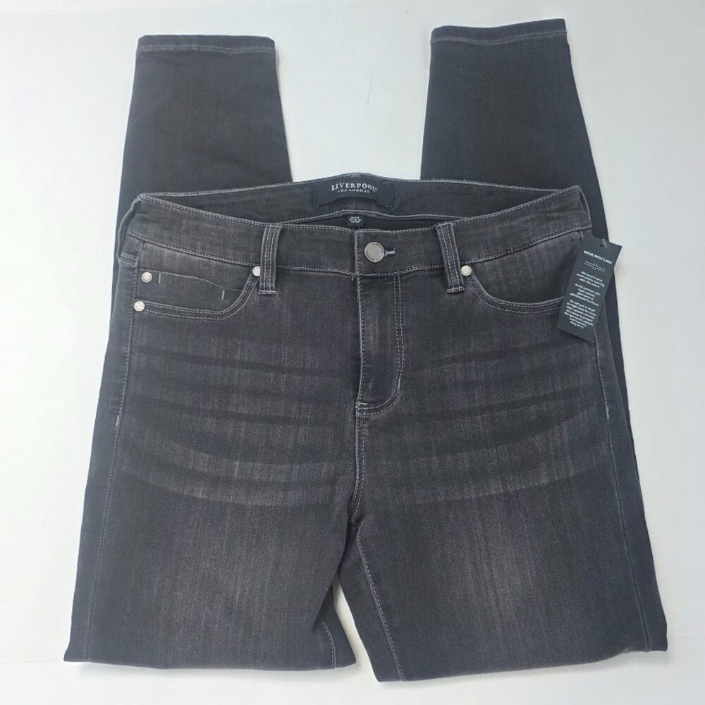 Liverpool Eco Logical Abby Skinny Mid Rise Jeans Meteorite Wash 8/29